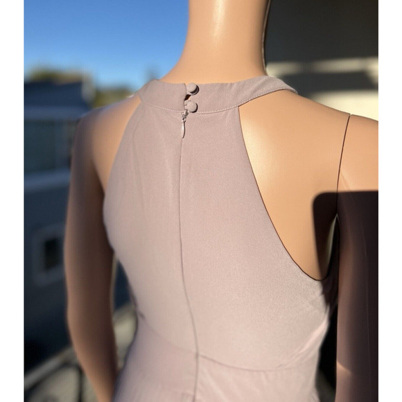 TFNC Prague Lavender Maxi Dress Bridesmaid Prom Pleats High Empire Waist UK6/US2 - Picture 9 of 12